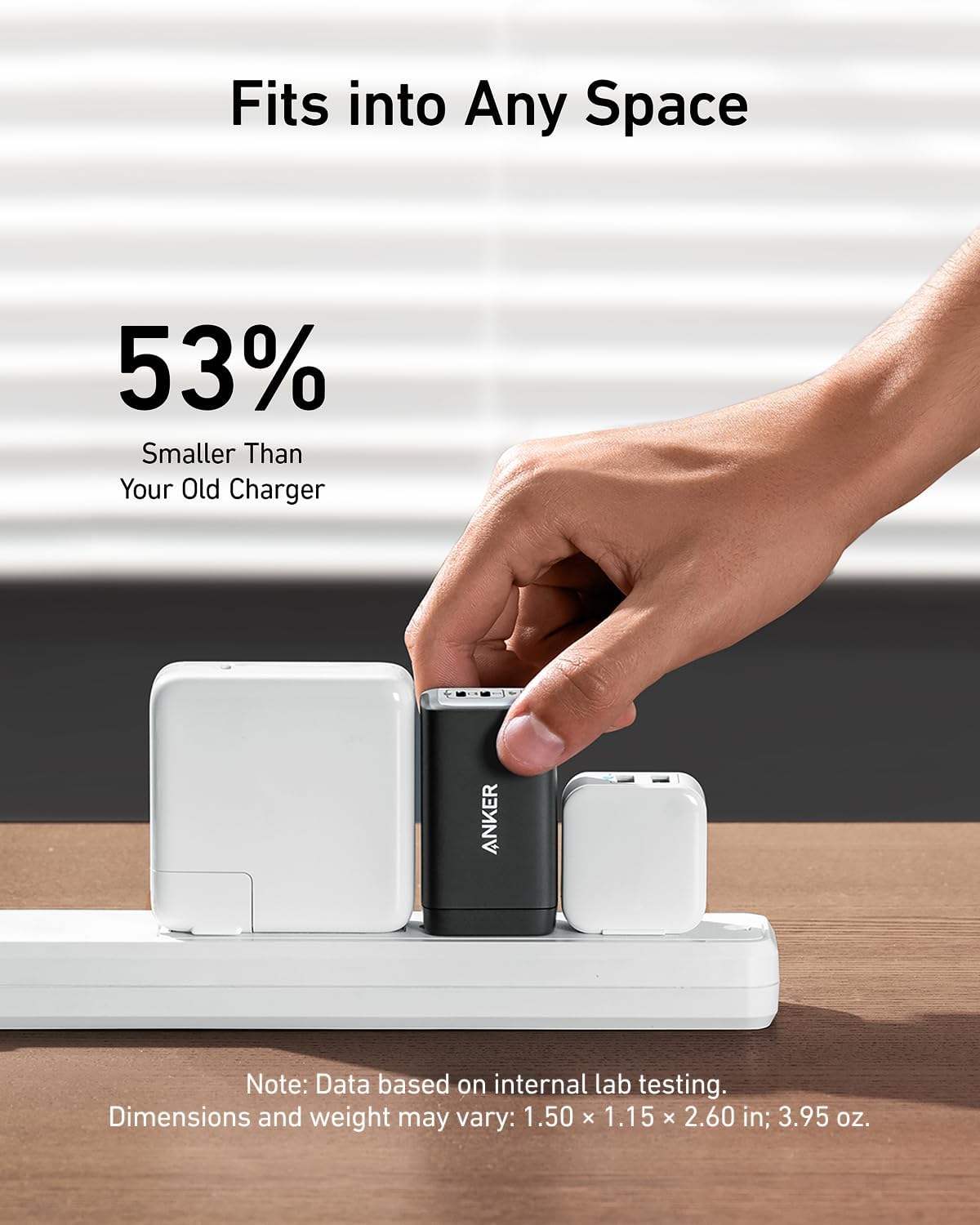 ChargeLab 65W Triple-Port Wall Charger