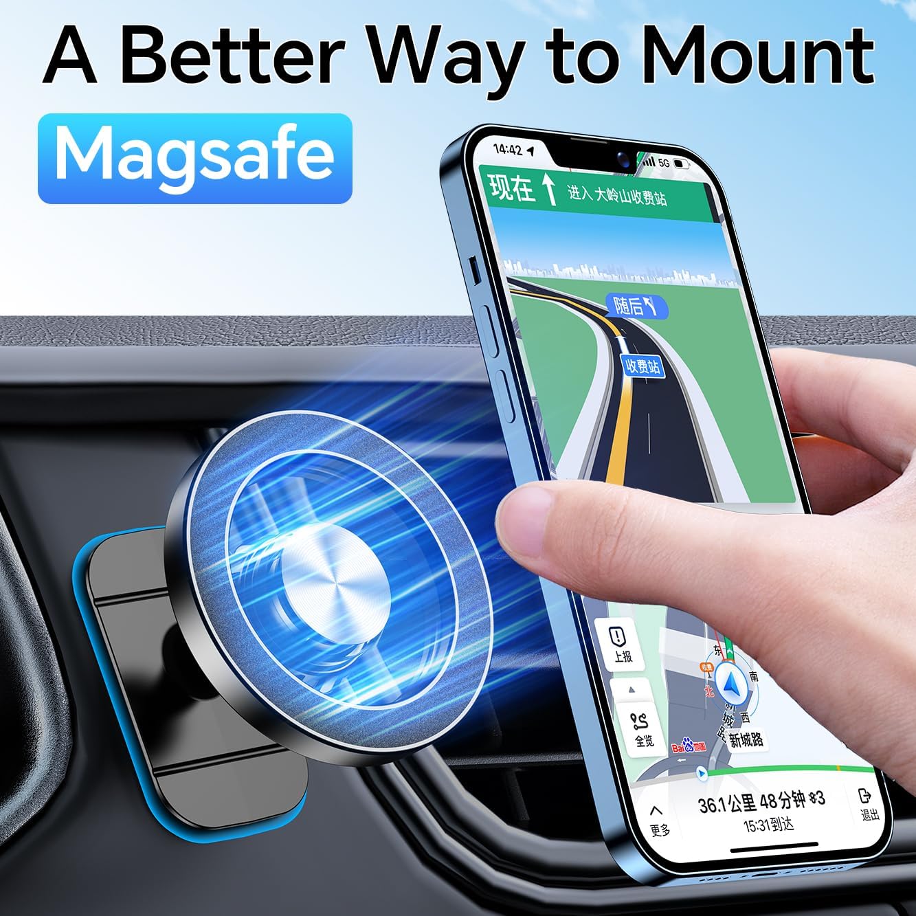 ChargeLab Magnetic Dash Mount