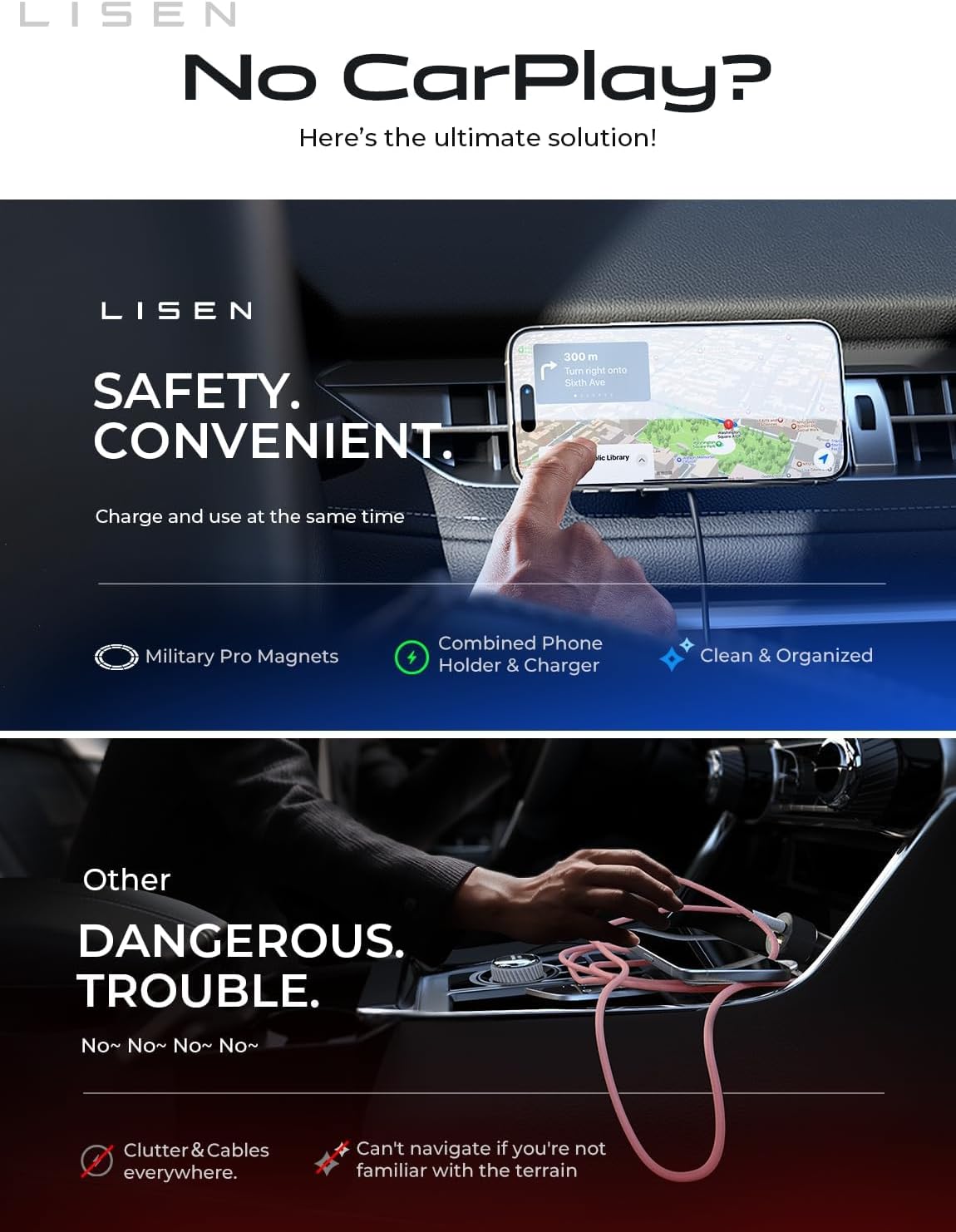 ChargeLab Wireless Car Charger Mount