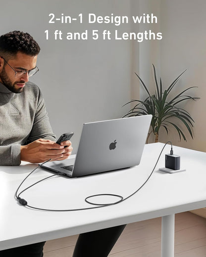 ChargeLab 2-in-1 USB C 140W Charger