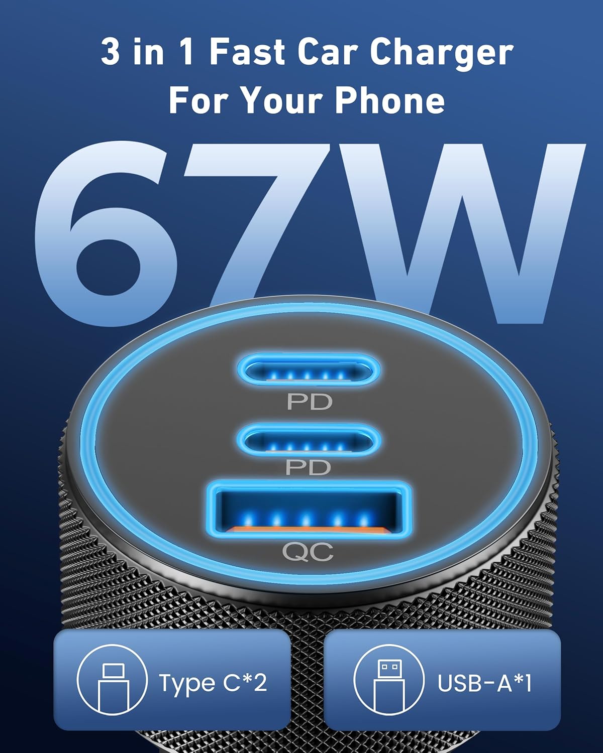 ChargeLab 67W Fast Car Charger