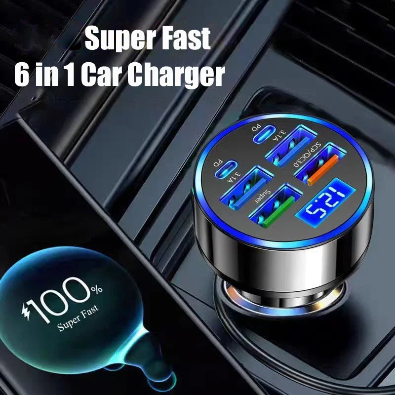 ChargeLab 6-in-1 Smart Car Charger