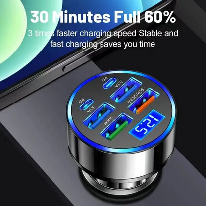 ChargeLab 6-in-1 Smart Car Charger